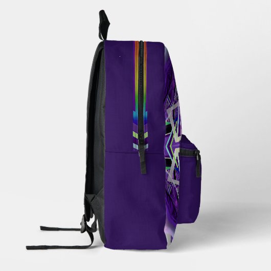 Sac À Dos Imprimé violet w3 (Gauche)