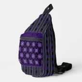 sac à dos imprimé violet w3 (Coin droit)