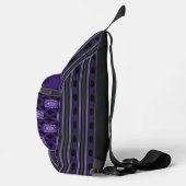 sac à dos imprimé violet w3 (Droite)