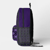 Sac À Dos Imprimé violet w3 (Droite)