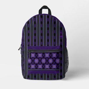 Sac À Dos Imprimé violet w3