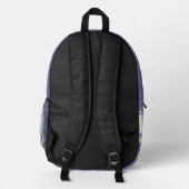Sac À Dos Imprimé violettes dans un bocal de lune (Verso)