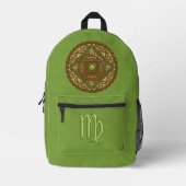 Sac À Dos Imprimé Virgo Mandala (Recto)