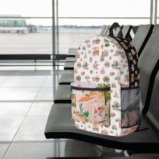 Sac À Dos Imprimé Viva México | Cute Illustré Mexicain Thème