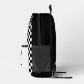 Sac À Dos Imprimé Voiture de course rouge personnalisée (Droite)