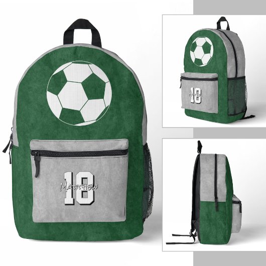 Sac À Dos Imprimé votre athlète de football couleurs