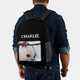 Sac À Dos Imprimé Votre chiot chien animal de compagnie photo person