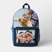 Sac À Dos Imprimé Votre nom et vos photos personnalisés (Recto)