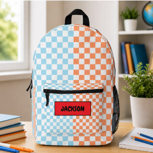 Sac À Dos Imprimé Vous avez dit : Damiers Colorés Pour La Rentrée Sc