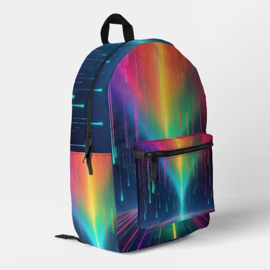 Sac À Dos Imprimé Voyage en goutte arc-en-ciel (Coin arrière gauche)