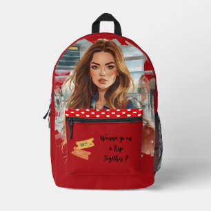 Sac À Dos Imprimé Voyager, voulez-vous partir en voyage ensemble ? I