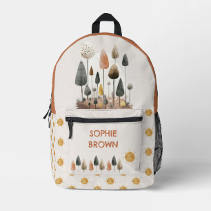 Sac À Dos Imprimé Watercolor Forest Scenery Nom du Motif Sun