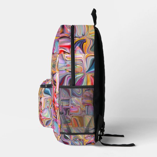 Sac À Dos Imprimé Wavy Squares of Time (Droite)