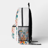 Sac À Dos Imprimé Whimsical Floral Swirl Backpack (Droite)