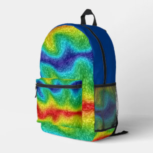 Sac À Dos Imprimé Wild Fun Rainbow Liquid Melty Motif