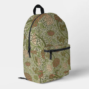 Sac À Dos Imprimé William Morris Cray Fleur de Sage Floral Botanique