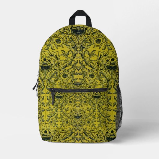 Sac À Dos Imprimé William Morris Design no 1 (Recto)