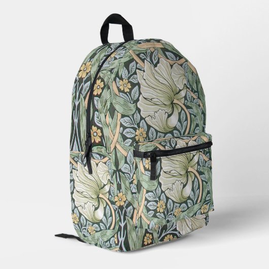 Sac À Dos Imprimé William Morris Pimpernel Fond d'écran floral (Coin arrière gauche)