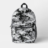 Sac À Dos Imprimé Winter Snow Camo Backpack – Black & White Frosted  (Recto)