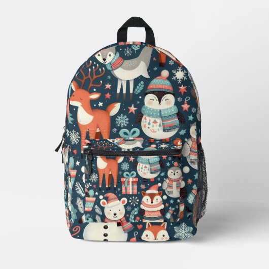Sac À Dos Imprimé Winter Wonderland Animal Backpack (Recto)