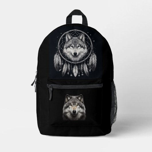 Sac À Dos Imprimé Wolf rêve BackPack (Recto)