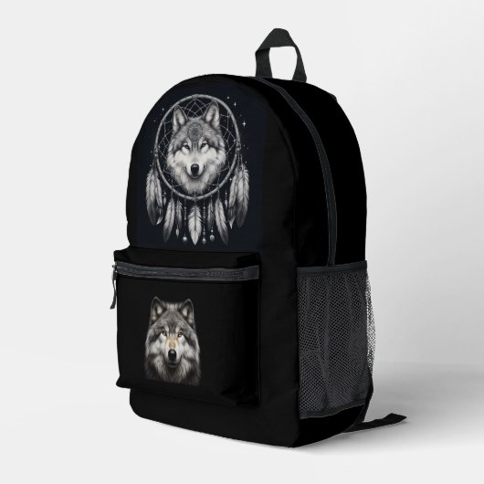 Sac À Dos Imprimé Wolf rêve BackPack (Coin arrière droit)