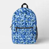 Sac À Dos Imprimé Woodland Blue Military Camouflage (Recto)