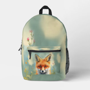 Sac À Dos Imprimé Yeux frappants d'un renard roux rusé