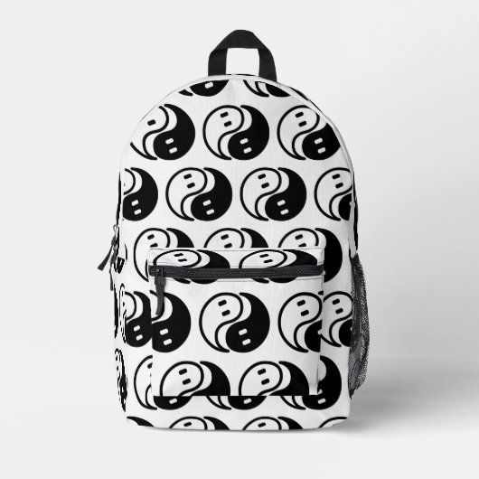 Sac À Dos Imprimé Yin Yang Fantôme (Recto)