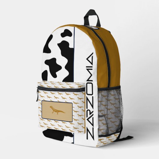 SAC À DOS IMPRIMÉ ZARZOMIE (Coin arrière droit)