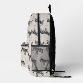 Sac À Dos Imprimé Zebra Exotic Animal Motif Beige (Droite)