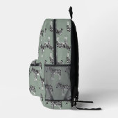 Sac À Dos Imprimé Zebra Exotic Animal Motif Sage Green (Droite)
