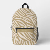 Sac À Dos Imprimé Zebra Print-Neutral- (Recto)