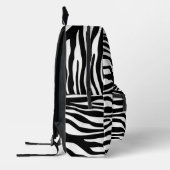 Sac À Dos Imprimé Zebra Print, Zebra Stripes, Noir Et Blanc (Gauche)