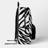 Sac À Dos Imprimé Zebra Stripes Personnalisé (Gauche)