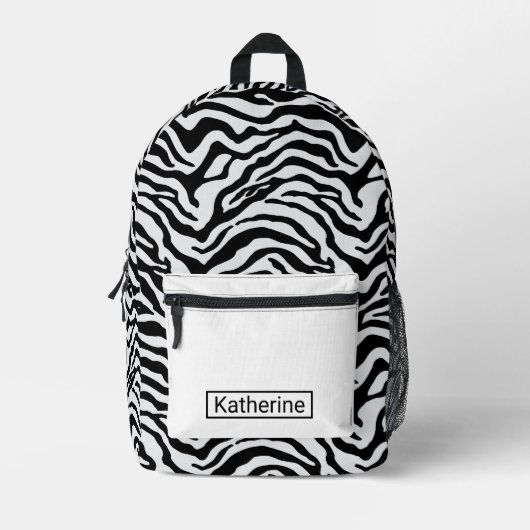 Sac À Dos Imprimé Zèbre (Recto)