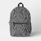 Sac À Dos Imprimé Zèbre Abstrait B & N (Recto)