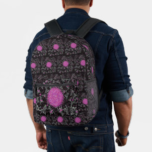 Sac À Dos Imprimé Zèbre disco noir blanc et rose moderne