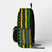Sac À Dos Imprimé Zig Zag Drapeau Jamaïcain (Droite)