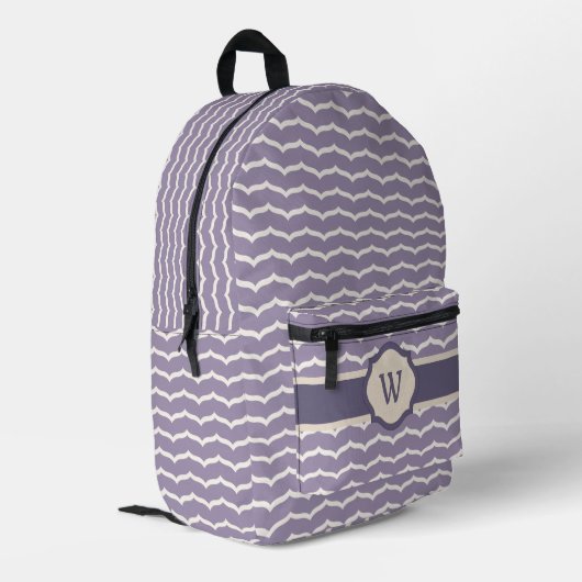 Sac À Dos Imprimé Zigzag fleuri (Coin arrière gauche)