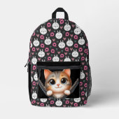 Sac À Dos Imprimé Zipper Cat (Recto)