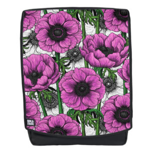 Sac À Dos Jardin d'anémone rose