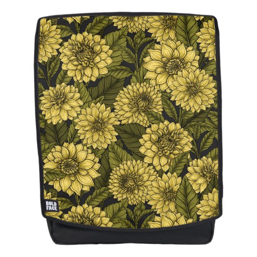 Sac À Dos Jardin de Dahlia jaune (Devant)