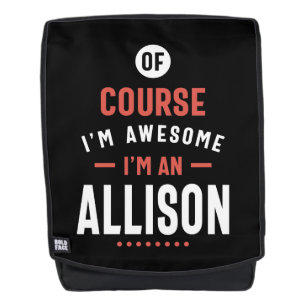 Sac À Dos Je suis Allison
