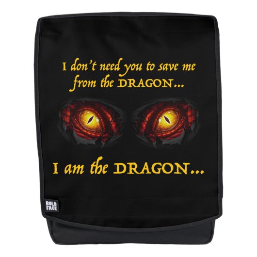 Sac À Dos Je suis le Dragon (Devant)