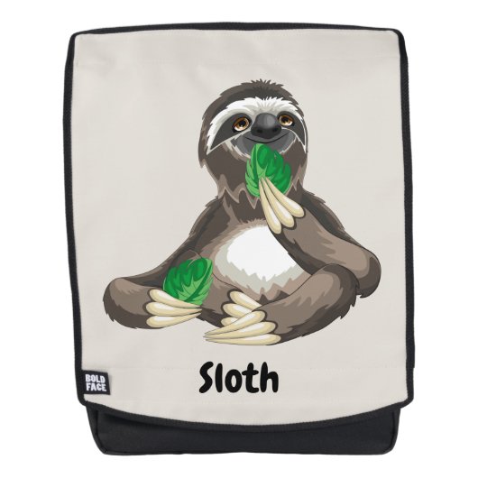 Sac À Dos Jolie Sloth animée (Devant)