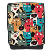 Sac À Dos La foule des chats (Devant)