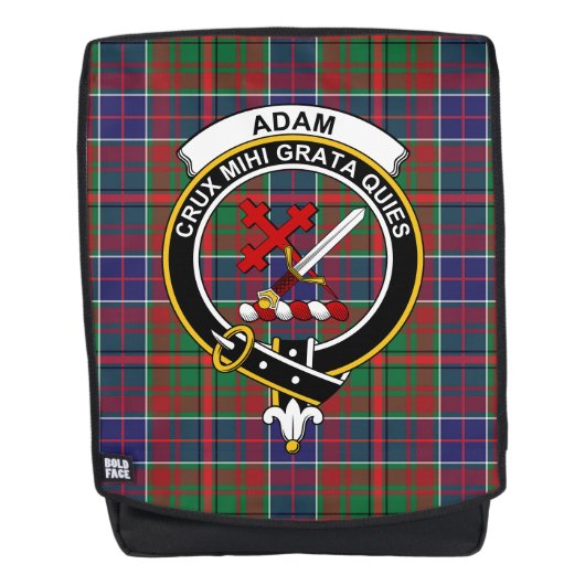 Sac À Dos L'Ancien Clan Crest d'Adam Tartan Plai (Devant)
