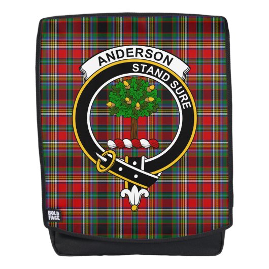 Sac À Dos L'Anderson De Arfrein Clan Crest Tartan Plaid (Devant)