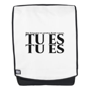 Sac À Dos Les voix dans ma tête disent, fais-le, fais-le
